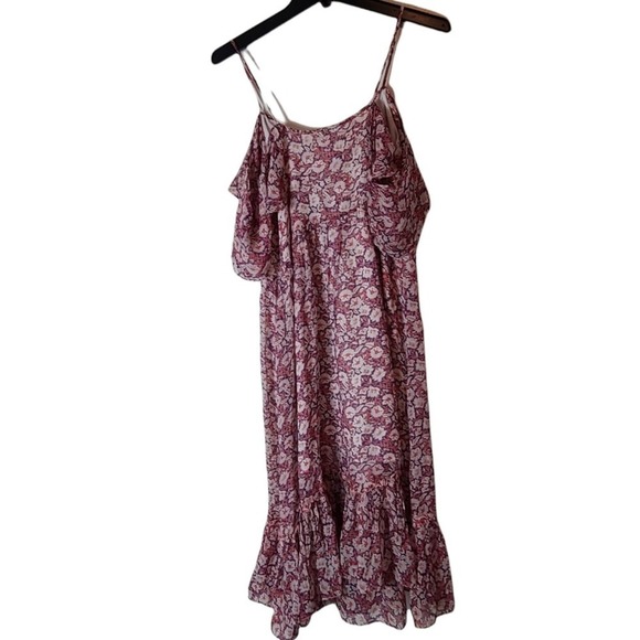Rebecca Minkoff Floral Buffy Midi Pink Dress XS NWT - Picture 7 of 9